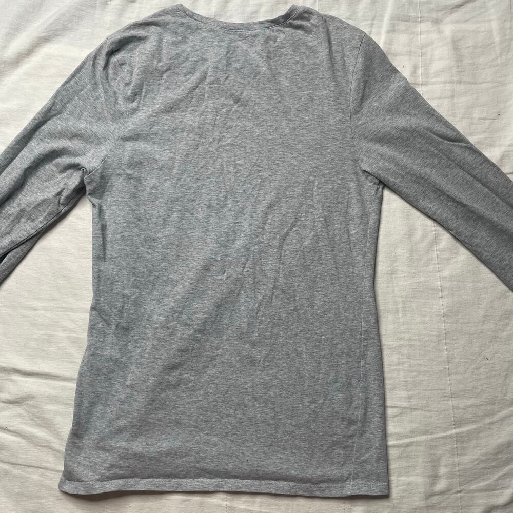 Pact Gray Long Sleeve Shirt Size Medium Women's Organic Cotton - Picture 3 of 5